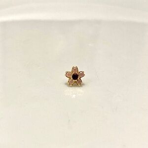 BVLA Cherry Blossom 6mm 14k Solid Yellow Gold Threadless End